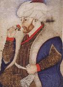 Naqqash Sinan Bey Portrait of the Ottoman sultan Mehmed the Conqueror oil painting reproduction